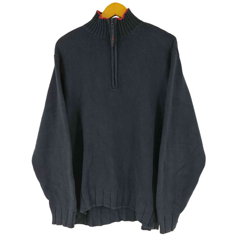 チャップスラルフローレン CHAPS RALPH LAUREN コットン ハーフジップニット メンズ JPN:M