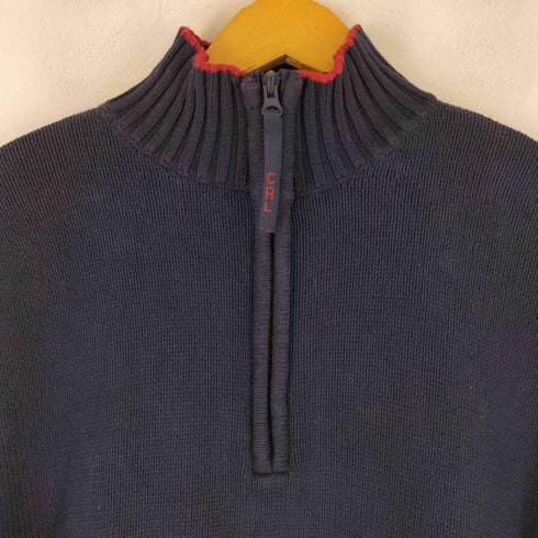 チャップスラルフローレン CHAPS RALPH LAUREN コットン ハーフジップニット メンズ JPN:M