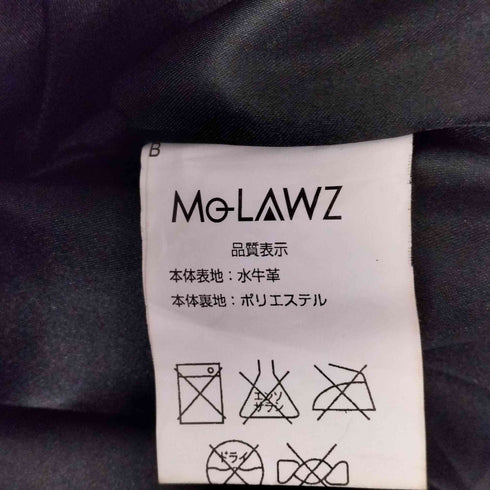 MOLAWZ カウレザーダブルライダースジャケット メンズ
