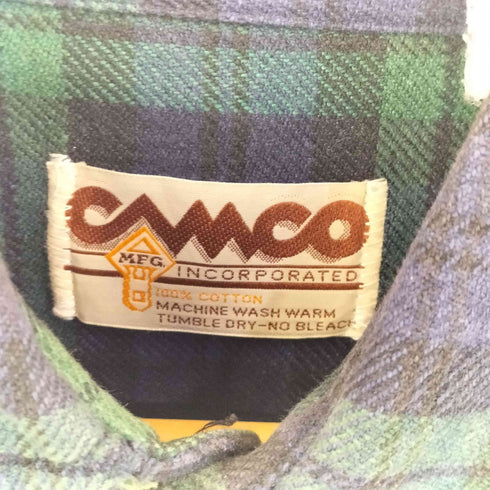 カムコ CAMCO チェック柄 ネルシャツ メンズ import:S