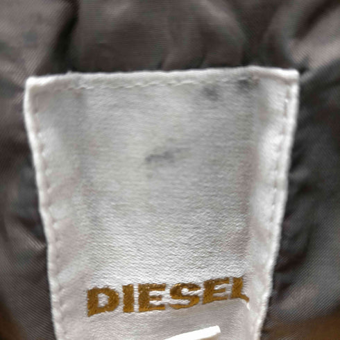ディーゼル DIESEL 00S OLD 染め 加工 チンスト付き 2Way ダスティ ナイロン フライト ボンバー ジャケット Y2K メンズ import:S