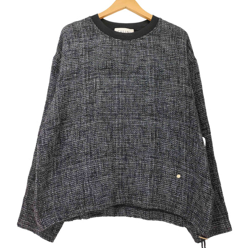 クルニ CULLNI Butcher Tweed Drawstring Long Sleeve Pullover メンズ JPN:1