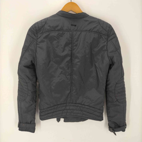 ディーゼル DIESEL 00S OLD パディング パテント ナイロン ダブル ライダース ジャケット ブルゾン Y2K メンズ XS-S