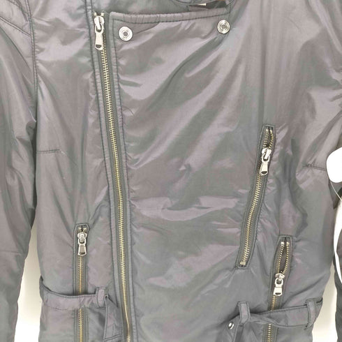 ディーゼル DIESEL 00S OLD パディング パテント ナイロン ダブル ライダース ジャケット ブルゾン Y2K メンズ XS-S