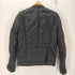 ディーゼル DIESEL 00S OLD ピッグレザー パイピング 袖ジップ ギミック パディング パテント ナイロン キルト ライダース ジャケット ブルゾン Y2K メンズ import:S