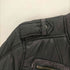 ディーゼル DIESEL 00S OLD ピッグレザー パイピング 袖ジップ ギミック パディング パテント ナイロン キルト ライダース ジャケット ブルゾン Y2K メンズ import:S