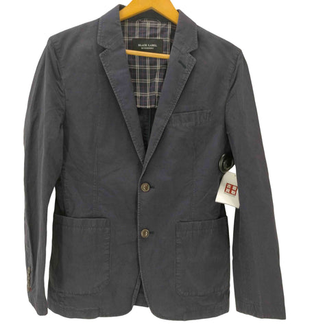 バーバリーブラックレーベル BURBERRY BLACK LABEL Cotton Linen Tailored Jacket 裏地チェック 背抜き 綿麻生地 コットン リネン 2B テーラード ジャケット メンズ import:M