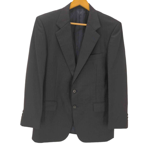 バーバリーズ BURBERRYS 80-90S OLD Striped Wool Tailored Jacket 英国製 裏地背抜き サマーウール ストライプ 2B テーラード ジャケット メンズ