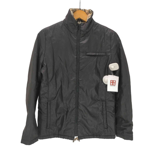 バーバリーブルーレーベル BURBERRY BLUE LABEL Padding Nylon Jacket 裏地ノバチェック パディング パテント ナイロン ジャケット ブルゾン 裾ドローコード レディース 38