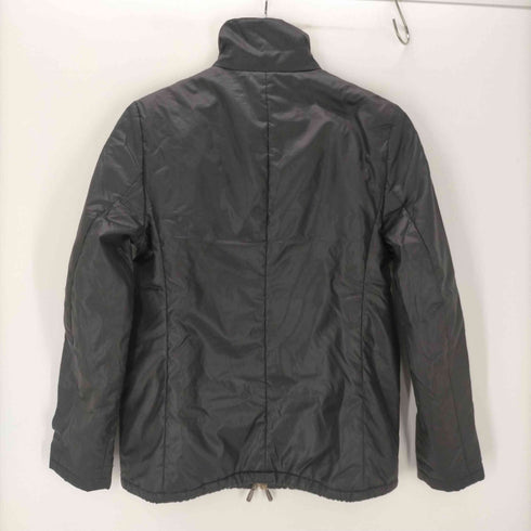 バーバリーブルーレーベル BURBERRY BLUE LABEL Padding Nylon Jacket 裏地ノバチェック パディング パテント ナイロン ジャケット ブルゾン 裾ドローコード レディース 38