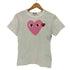 プレイコムデギャルソン PLAY COMME des GARCONS T-SHIRT RED EMBLEM メンズ XXS