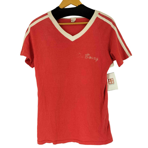 チャンピオン Champion 80S MADE IN USA 白ライン ロゴプリント S/S カットソー メンズ import:M
