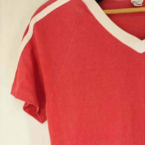 チャンピオン Champion 80S MADE IN USA 白ライン ロゴプリント S/S カットソー メンズ import:M
