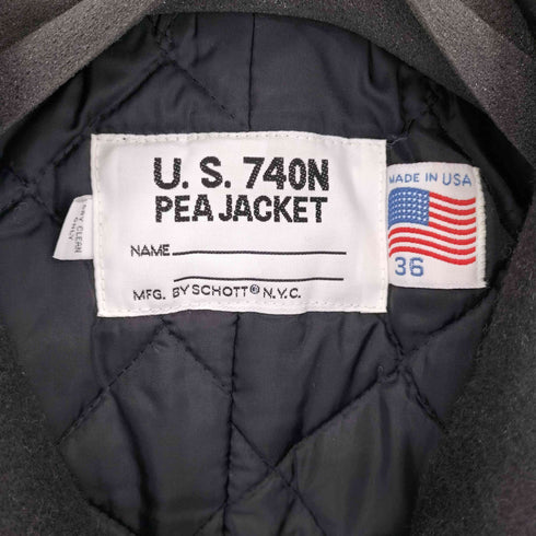ショット Schott USA製 740N ウールピーコート メンズ 36