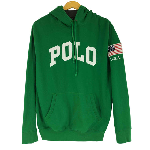 ポロラルフローレン POLO RALPH LAUREN POLOワッペン USA国旗 プルオーバーパーカー メンズ import:S