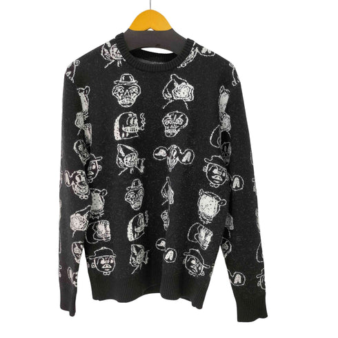 ルーカ RVCA DMOTE 総柄 クルーネックセーター/プルオーバーニット メンズ import:M