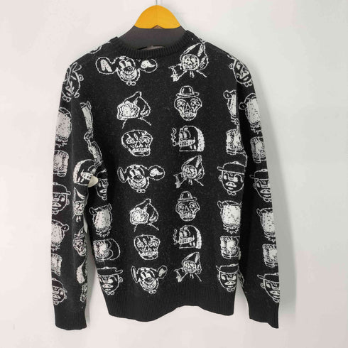 ルーカ RVCA DMOTE 総柄 クルーネックセーター/プルオーバーニット メンズ import:M