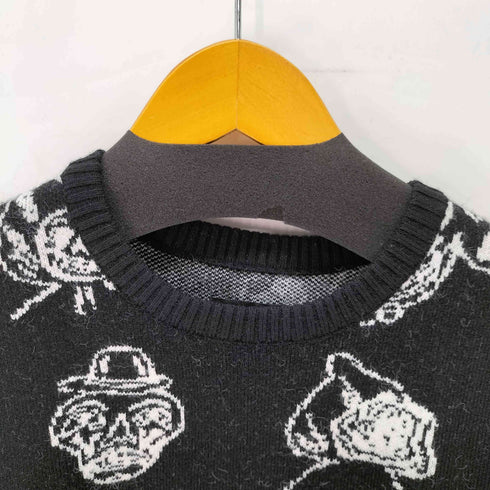 ルーカ RVCA DMOTE 総柄 クルーネックセーター/プルオーバーニット メンズ import:M