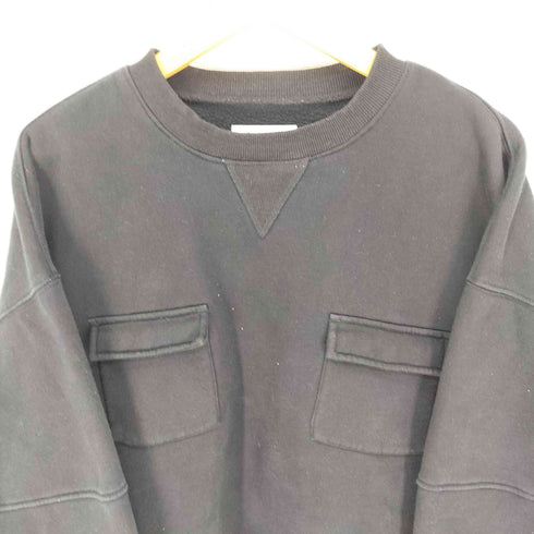 エビセンスケートボーズ Evisen skateboards 21AW DOUBLE FLAP CREW SWEAT ダブル フラップ クルー スウェット メンズ import:L