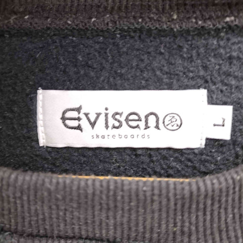 エビセンスケートボーズ Evisen skateboards 21AW DOUBLE FLAP CREW SWEAT ダブル フラップ クルー スウェット メンズ import:L