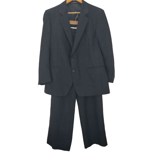 ジバンシィ GIVENCHY 裏地背抜き 肩パッド 2B ウール テーラード ジャケット 1タック スラックス パンツ スーツ セットアップ メンズ 98-88-175