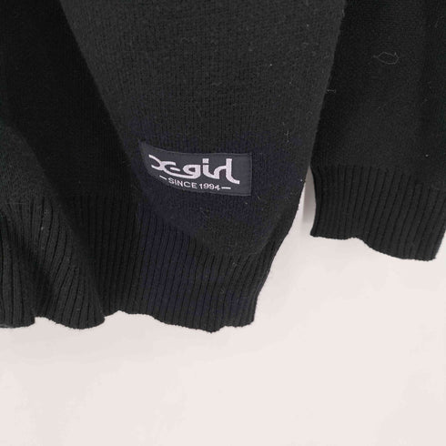 エックスガール X-girl FACE JACQUARD KNIT CARDIGAN レディース O
