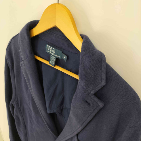 ポロバイラルフローレン Polo by RALPH LAUREN 00S スウェット地 シングルブレスト 2B テーラード ジャケット メンズ import:M