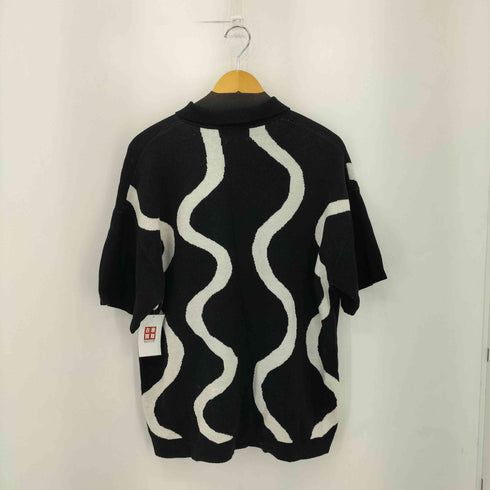 ナインティナインティ 9090 Wave Line Half Cardigan レディース M