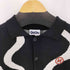 ナインティナインティ 9090 Wave Line Half Cardigan レディース M