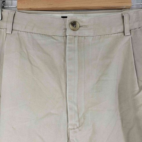 ランズエンド LANDS END TRADITIONAL FIT 2タック コットンチノパンツ メンズ FR:36-38