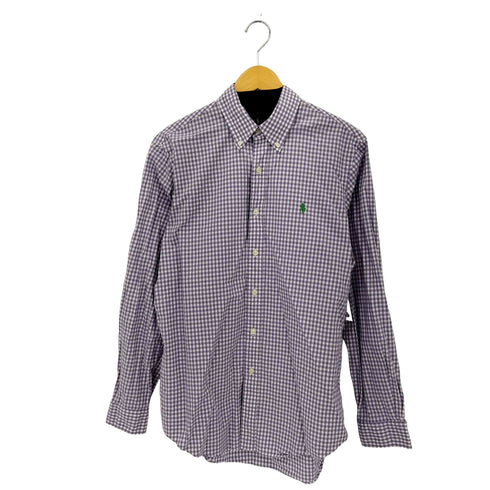ラルフローレン RALPH LAUREN ギンガムチェック ロングスリーブ レギュラーカラーシャツ メンズ M