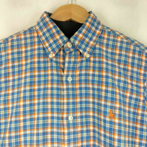 ラルフローレン RALPH LAUREN スモールポニー BD チェック柄シャツ メンズ import:XS
