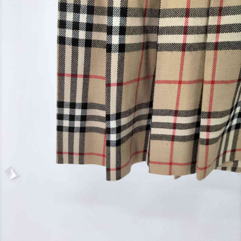 バーバリーブルーレーベル BURBERRY BLUE LABEL ノバチェック ラッププリーツミニスカート レディース JPN:36