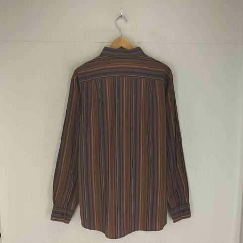ショーンジョン Sean john ORIGINAL FIT ロゴ刺繍ストライプシャツ メンズ L