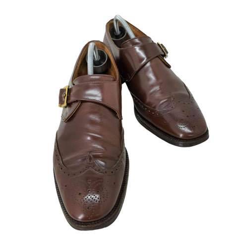三都市Church's PICCADILLY DK BROWN BOOKBINDER ピカデリー モンクストラップ メンズ UK:7.5