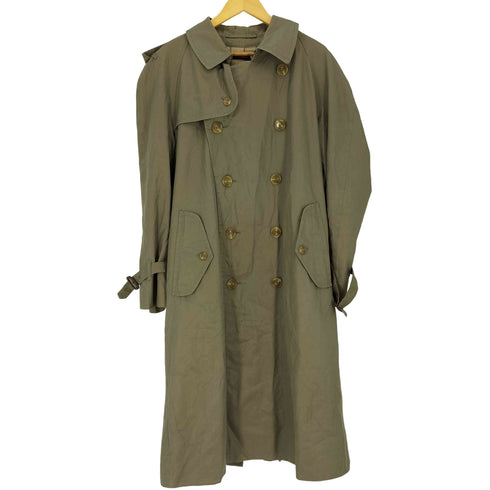 チャップスラルフローレン CHAPS RALPH LAUREN 80S 裏地チェック ダブルブレスト トレンチコート メンズ