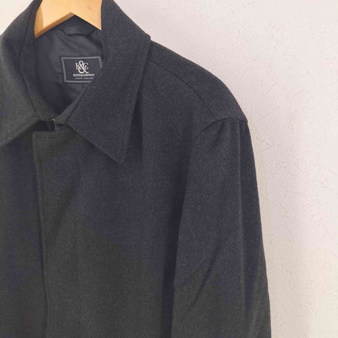 ケントアンドカーウェン KENT&CURWEN カシミヤ100 比翼ステンカラー コート メンズ JPN:L