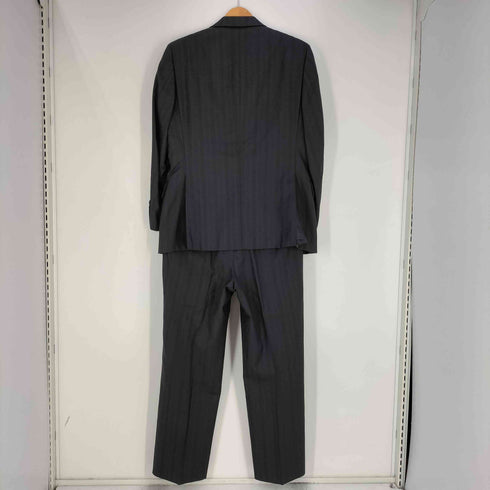 バーバリーズ BURBERRYS 80S ウール100% 背抜き ストライプ 2Bテーラードジャケット&パンツ セットアップ メンズ AB4