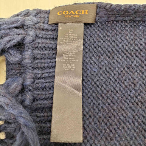 コーチ COACH アルパカ混 星柄ニットマフラー レディース