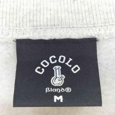 ココロブランド COCOLO BLAND フロント刺繍クルーネックスウェット メンズ M
