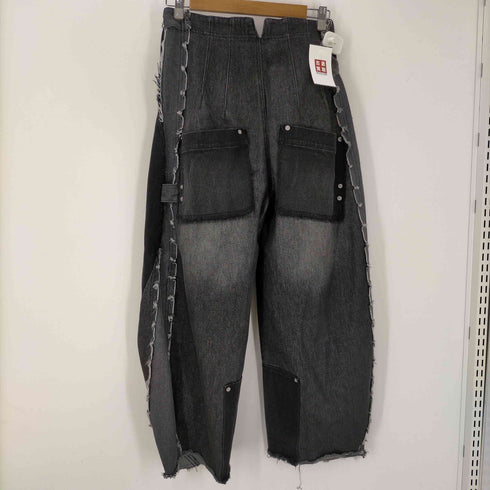 クヌースマーフ Knuth Marf ツーバックルパッチワークデニム レディース JPN:XS