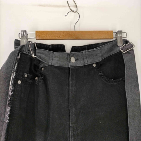 クヌースマーフ Knuth Marf ツーバックルパッチワークデニム レディース JPN:XS