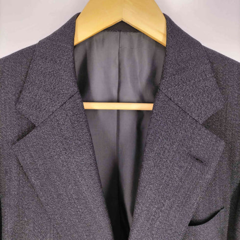 バーバリーズ BURBERRYS 80S ALPACA&MOHAIR アルパカ モヘヤ混 ヘリンボーン 2Bテーラードジャケット メンズ AB5