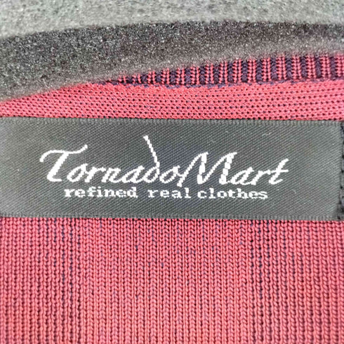 トルネードマート TORNADO MART ストライプテレコVネックニット メンズ JPN:M