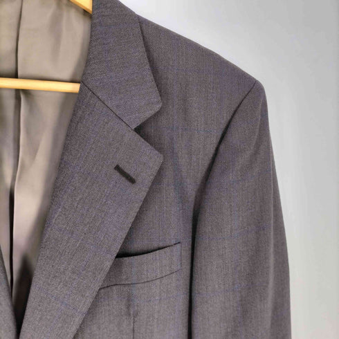 バーバリーズ BURBERRYS 80S ウール100% チェック 2Bテーラードジャケット メンズ AB5