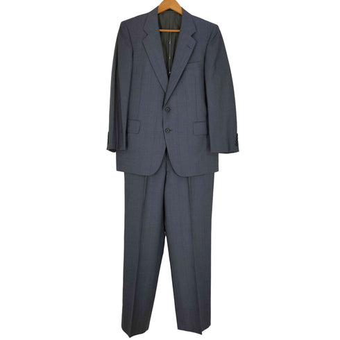 バーバリーズ BURBERRYS 80S WOOL&MOHAIR チェック 背抜き 2B テーラードジャケット&パンツ セットアップ メンズ AB4