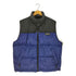 ウールリッチ WOOLRICH 90S~00S リップストップ 裾ドローコード ツートン ダウンベスト メンズ import:L
