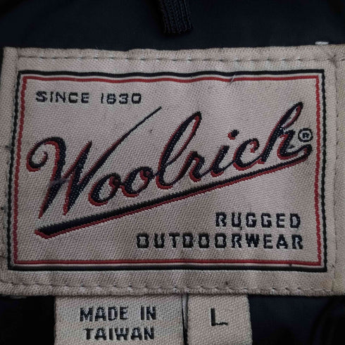 ウールリッチ WOOLRICH 90S~00S リップストップ 裾ドローコード ツートン ダウンベスト メンズ import:L