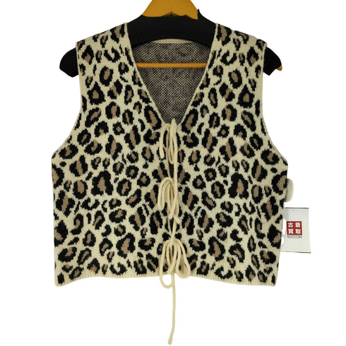 シーイン SHEIN ヒョウ柄 ニットベスト レディース JPN:L