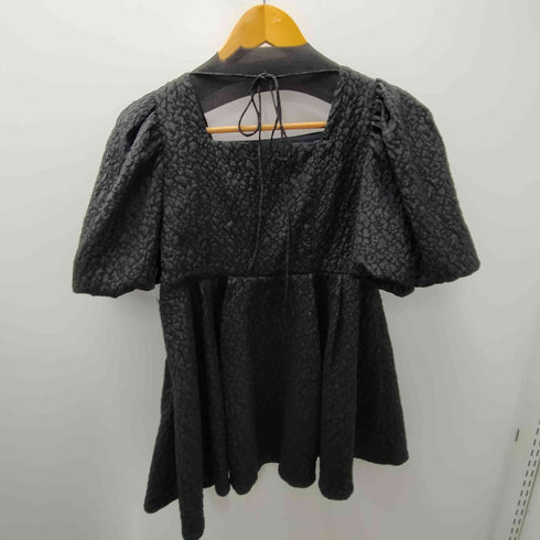 セルフォード CELFORD ふくれジャガードカットアウトブラウス レディース JPN:36